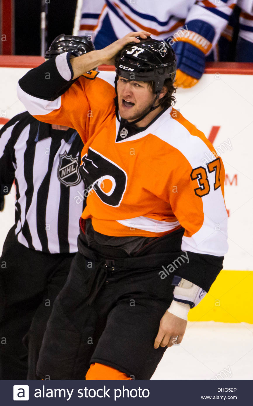 november 9 2013 philadelphia flyers left wing jay rosehill 37 flyers game november