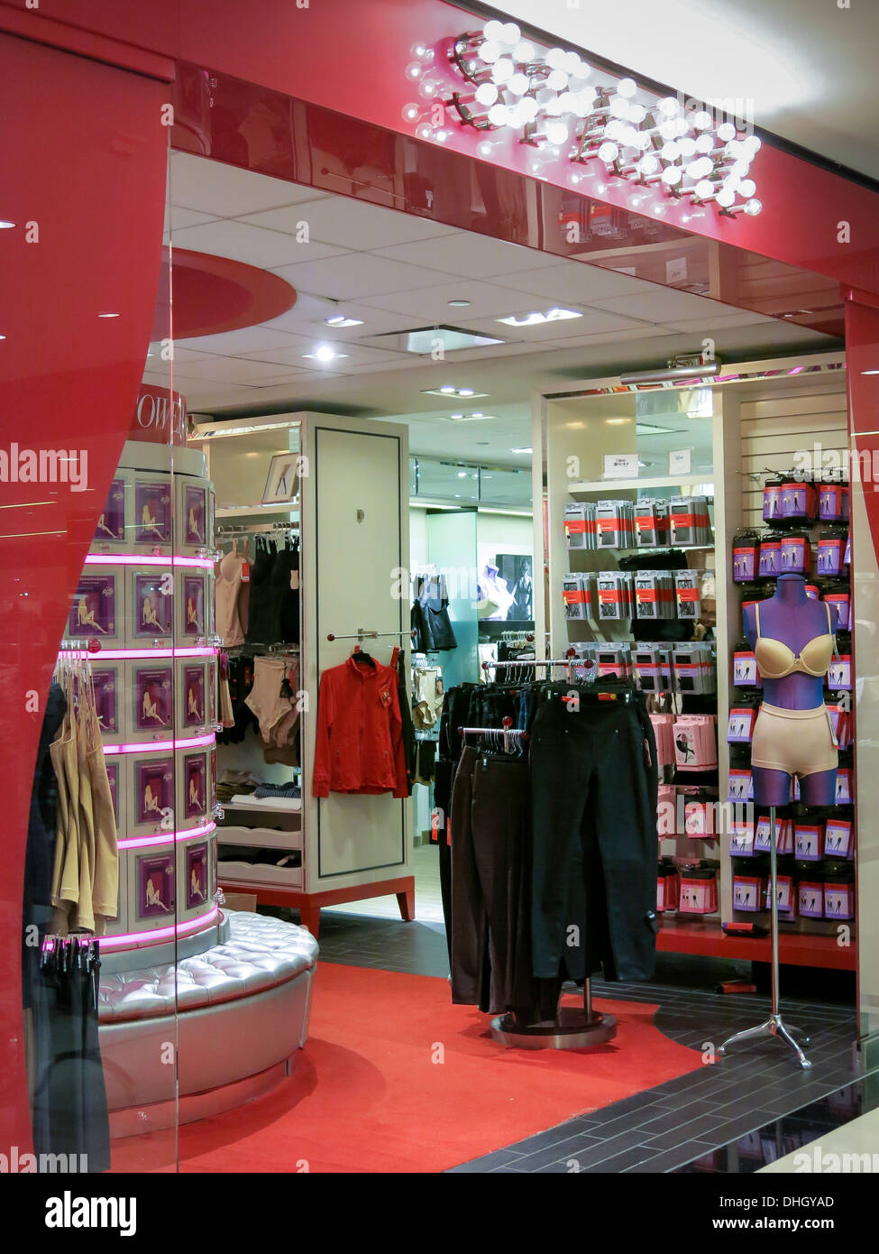 Spanx Display In Bloomingdale's Department Store Interior, Nyc Stock