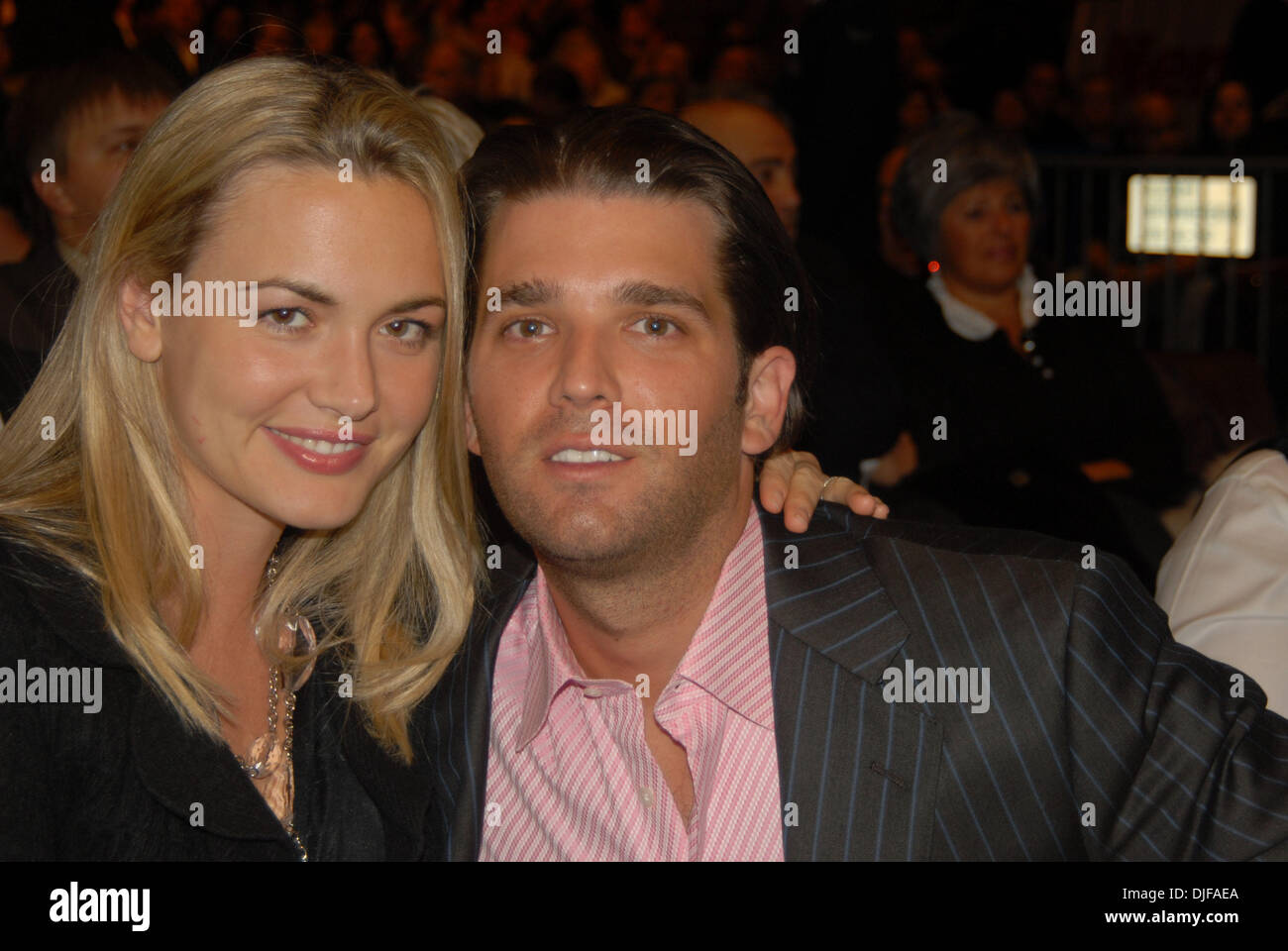 Feb 23, 2008 - New York, New York, USA - DONALD TRUMP JR and Wife at Stock Photo, Royalty Free