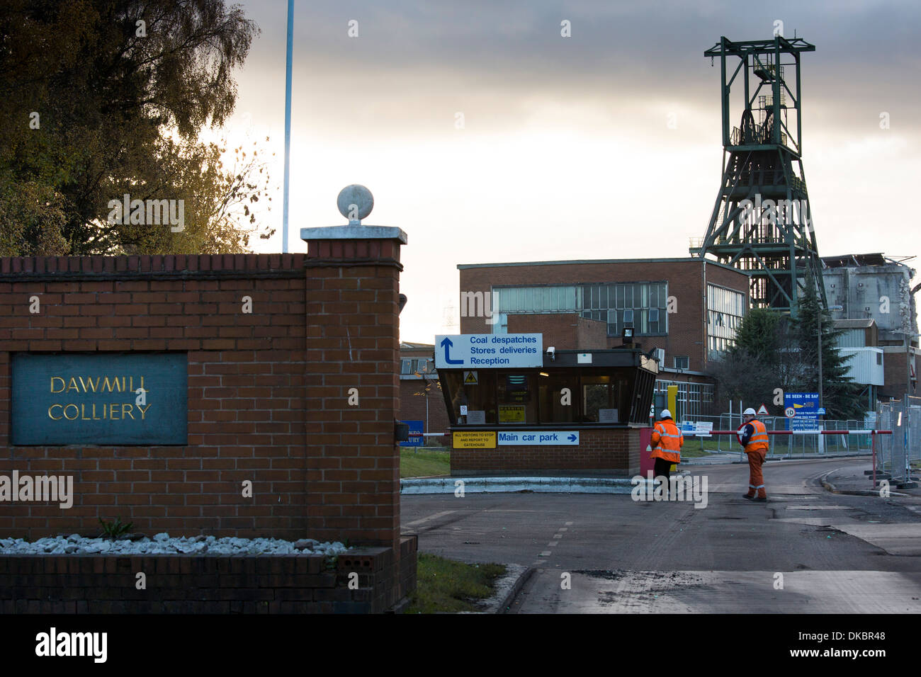 Dawmill Colliery, Arley, near Nuneaton being demolished. Dawmill was