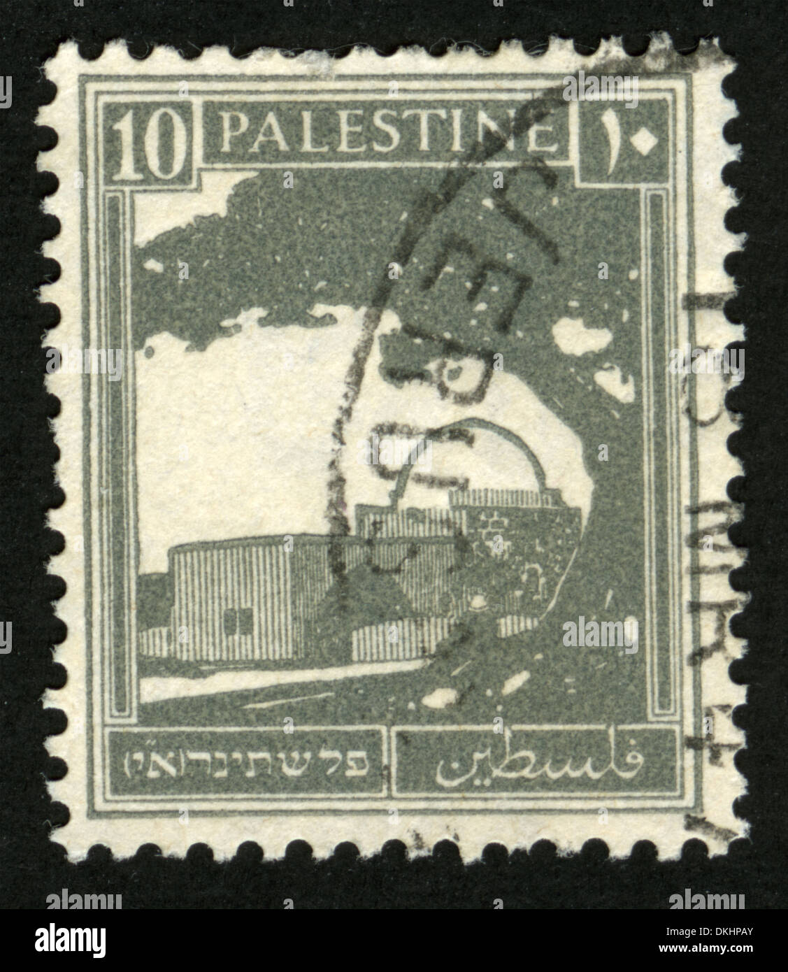 Palestine,post mark, stamp, post stamp, Palestine stamp, tree,Temple