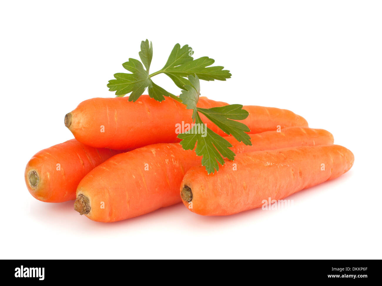 Carrot Tubers Isolated On White Background Stock Photo Alamy