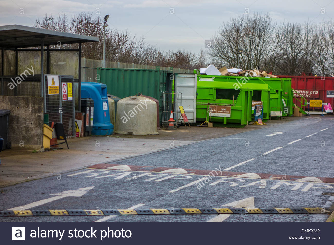 Alconbury waste recycling centre, Cambridgeshire Stock Photo, Royalty