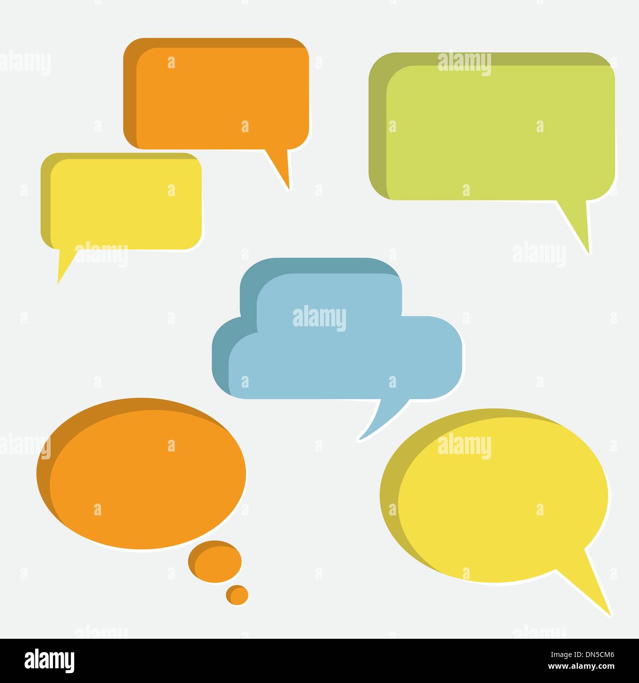 Set Of Speech Bubbles Vector Illustration Stock Vector Image Art Alamy