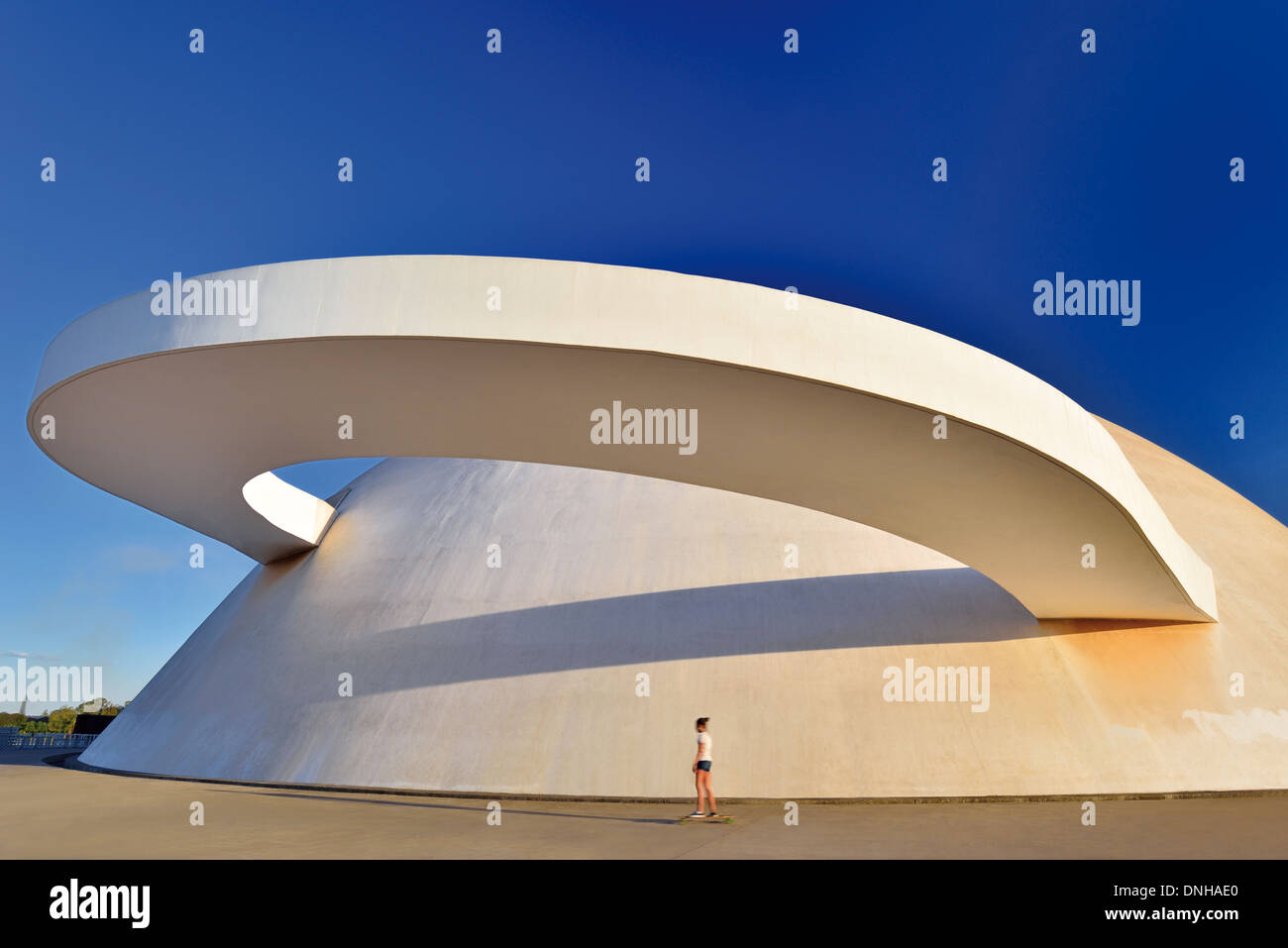 Brazil, Brasilia National Museum by Oscar Niemeyer Stock Photo
