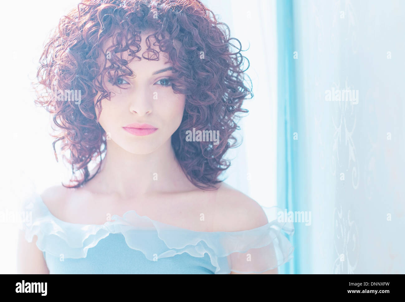 Portrait Of Beautiful Brunette Woman Stock Photo Alamy