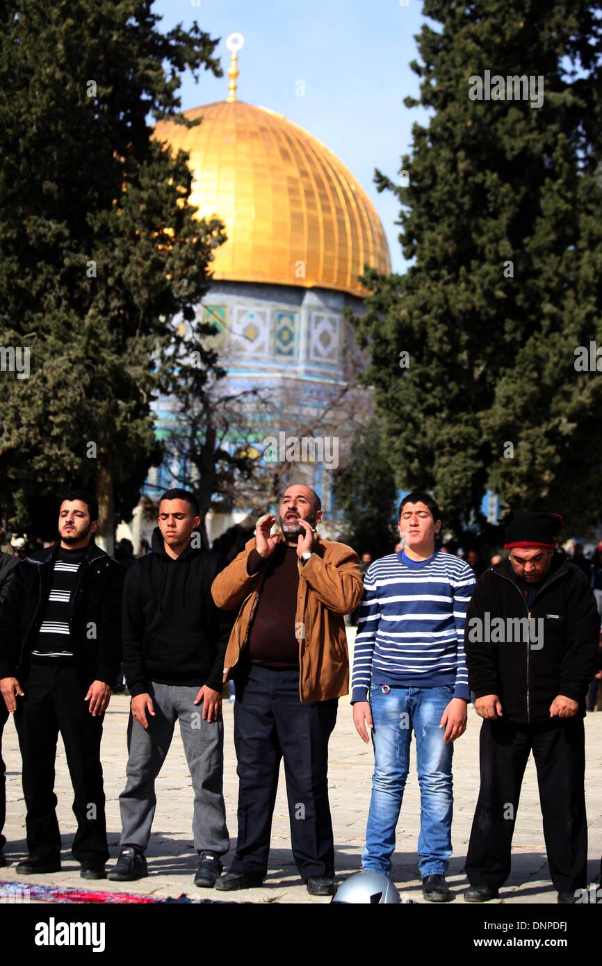 Palestinian Worshipers Attend Friday Prayers At The Al Aqsa Compound