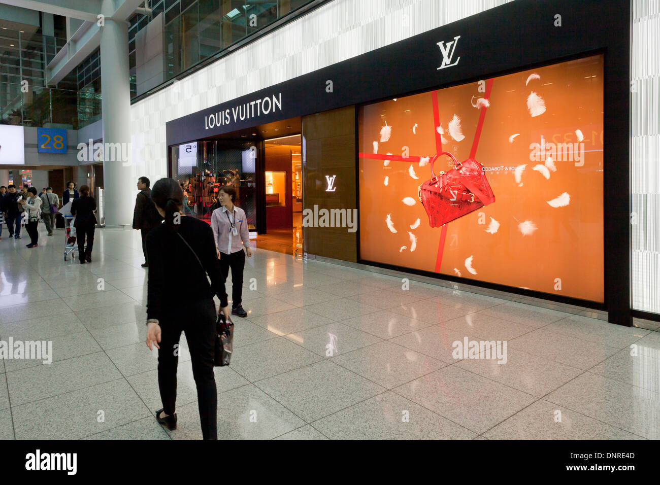 Louis Vuitton storefront at Incheon International Airport - South Stock Photo, Royalty Free ...