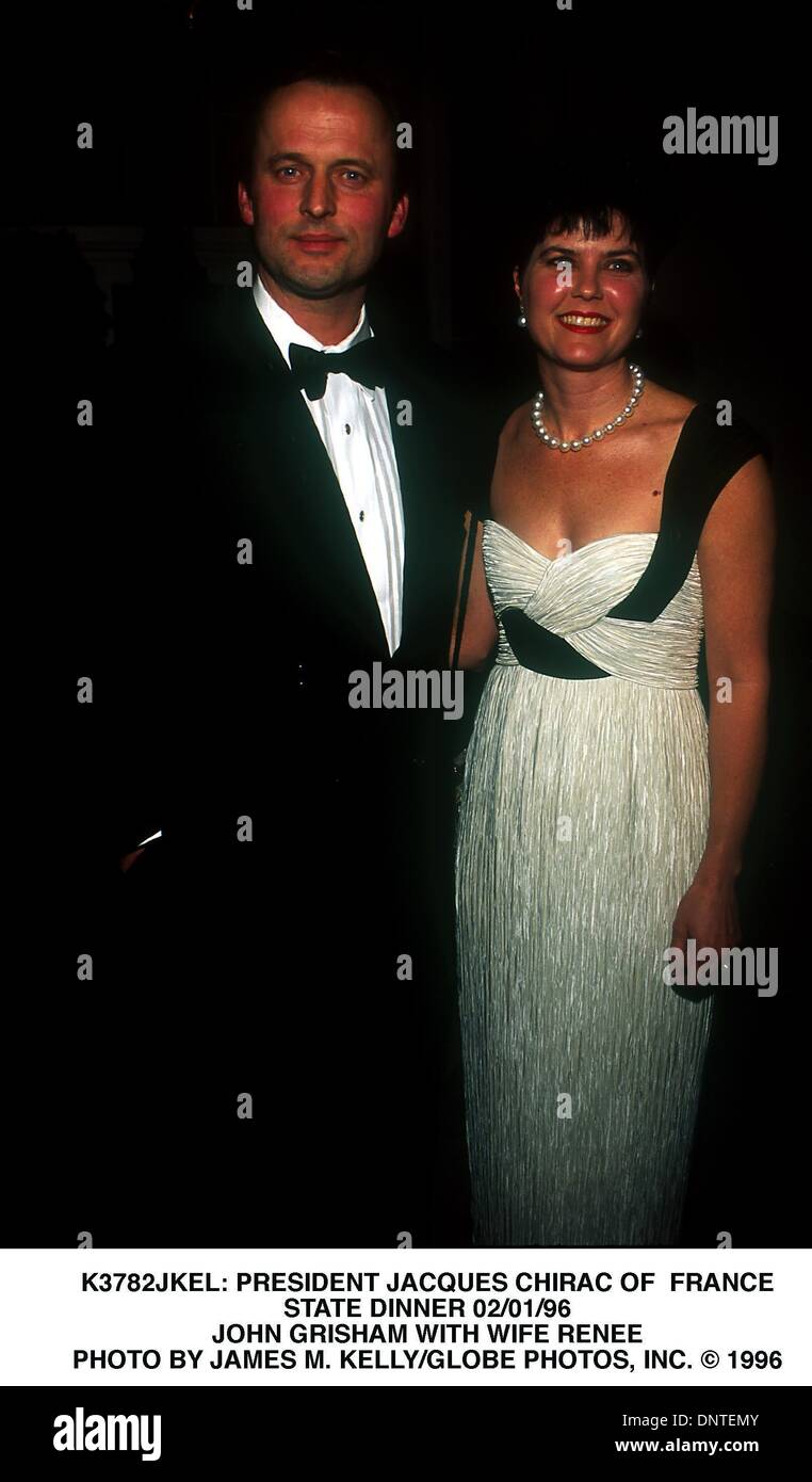 John Grisham mit schöner, niedlicher, intelligenter, Ehefrau Renee Jones  
