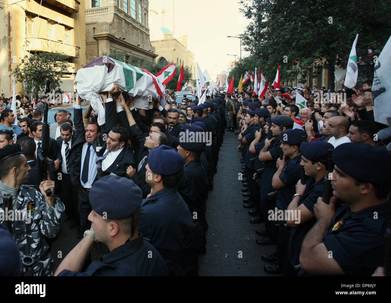 Funeral for Lebanese minister Pierre Gemayel in Beirut on November