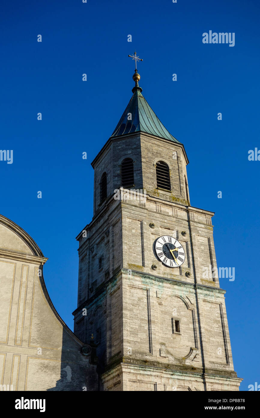 Parish Church In Polling Upper Bavaria Bavaria Germany Stock Photo