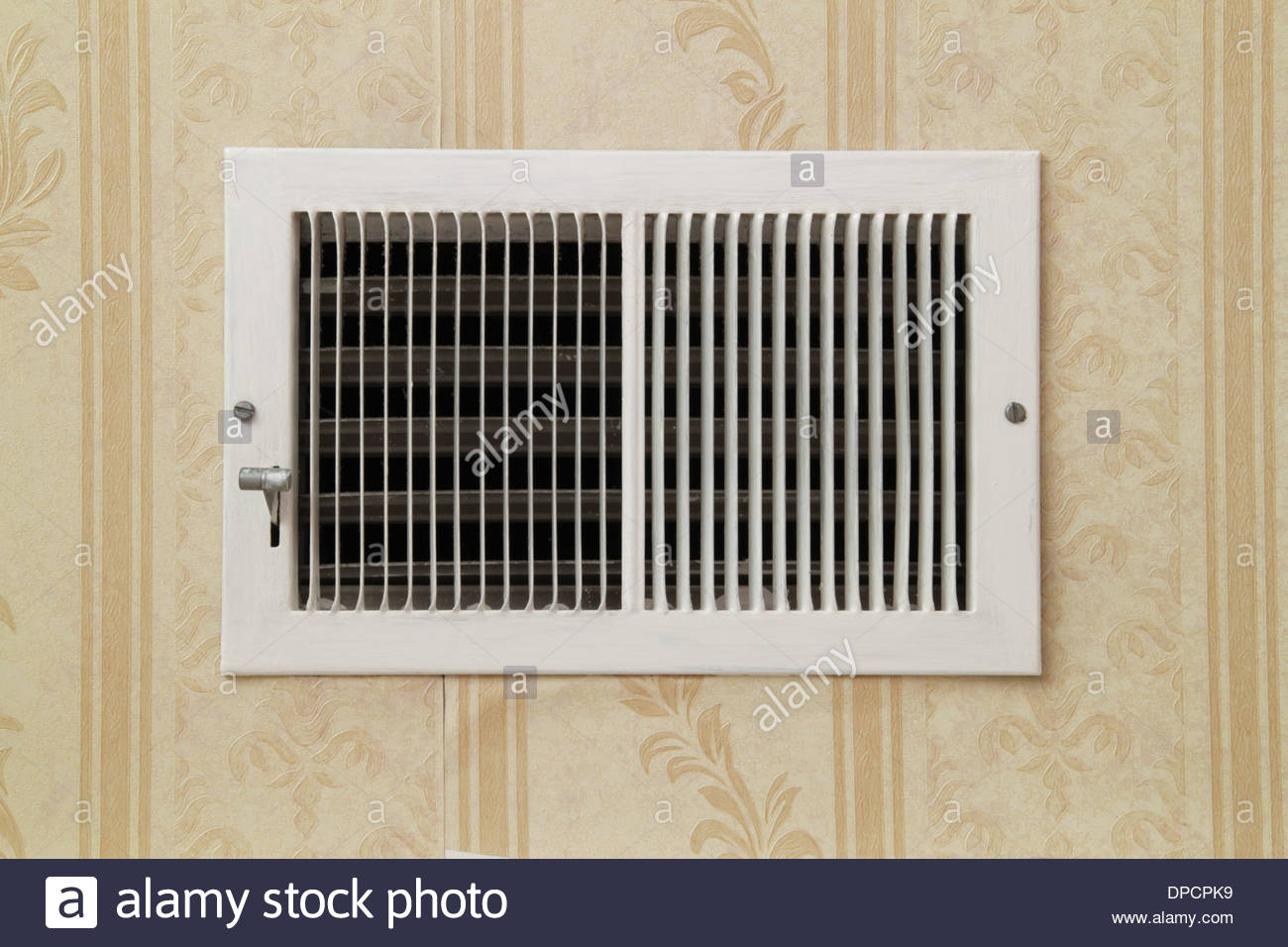 1960's Warm Air Central Heating Vent Stock Photo, Royalty Free Image