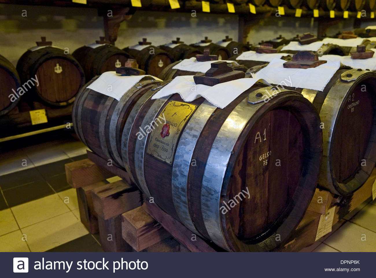 Balsamic Vinegar (aceto Balsamico) Production Near Spilamberto Stock