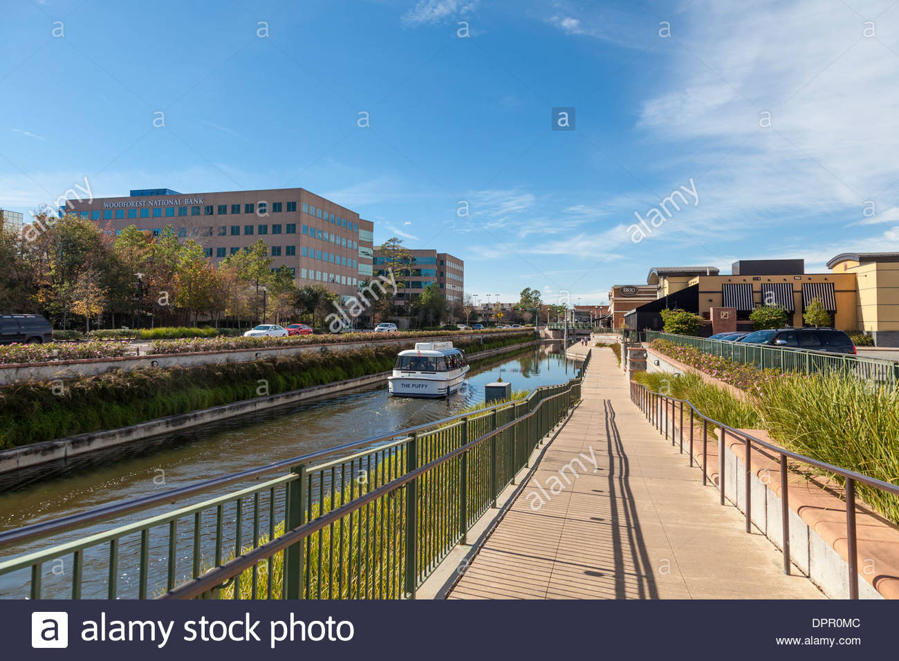 The Woodlands Waterway at the Woodlands Mall in the Woodlands Town
