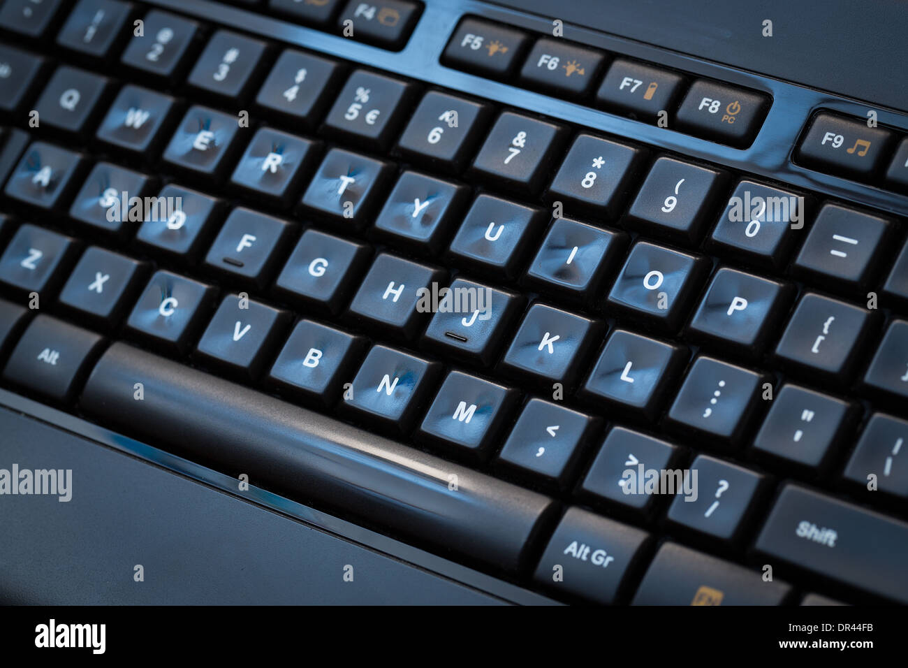 Computer Keyboard Background Selective Focus High Resolution