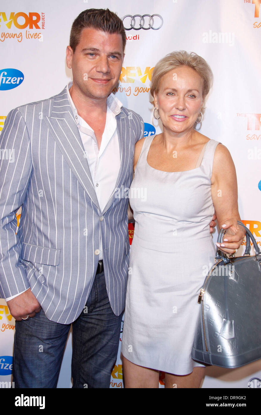 Design Kim Granatell tom murro and kim granatell the trevor projects live stock photo benefit held at chelsea piers new york city usa