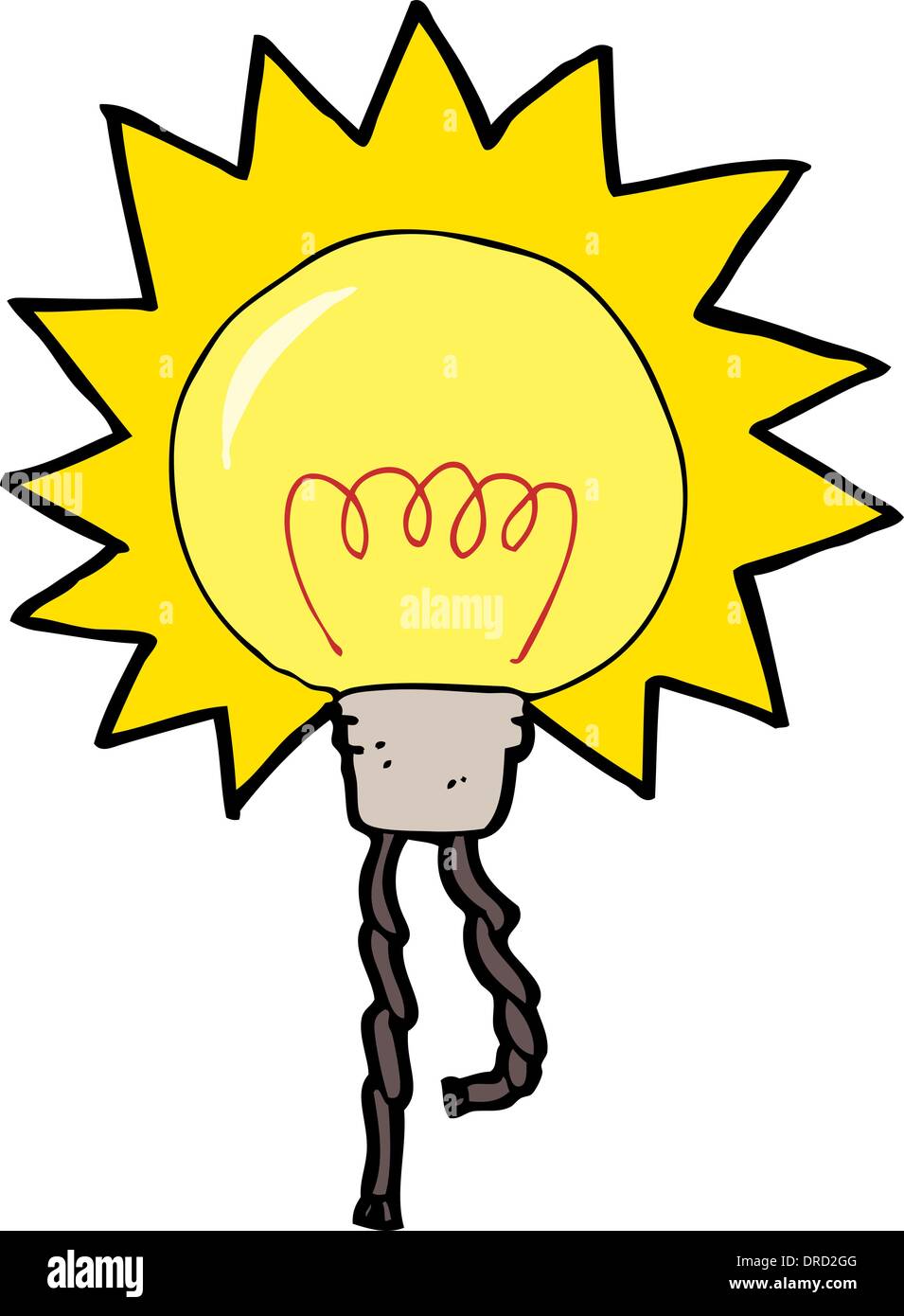 Cartoon Light Bulb Stock Vector Image Art Alamy