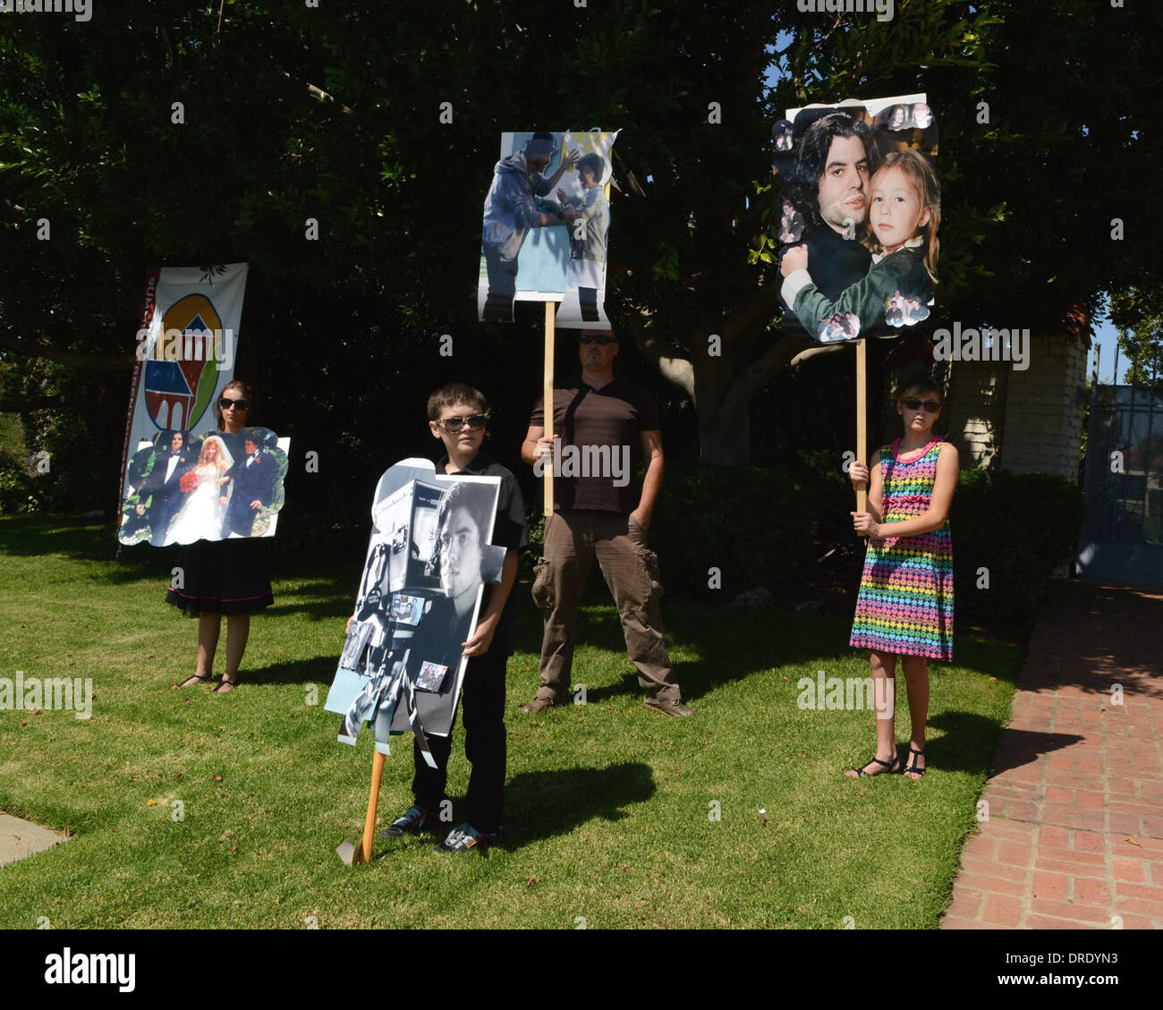 General view at the funeral of Sage Stallone at St. Martin of Tours