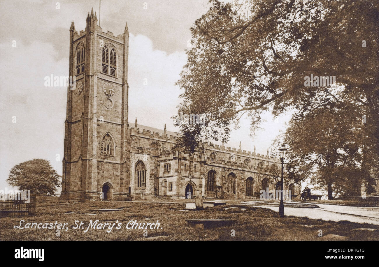 St Mary's Church, Lancaster, Lancashire, England Stock Photo, Royalty