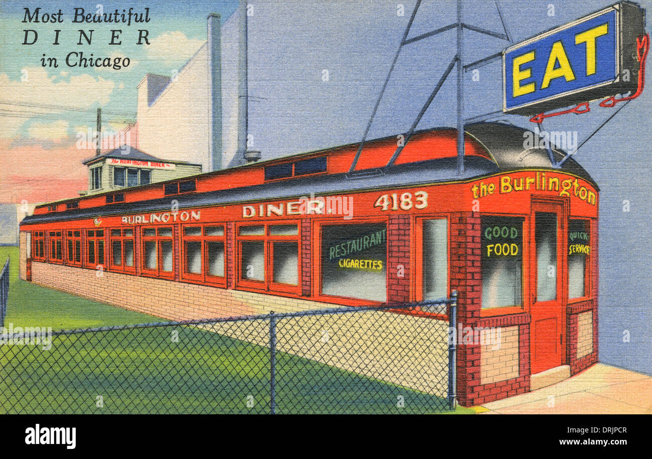 The Burlington Diner, Chicago Stock Photo, Royalty Free Image 66180935