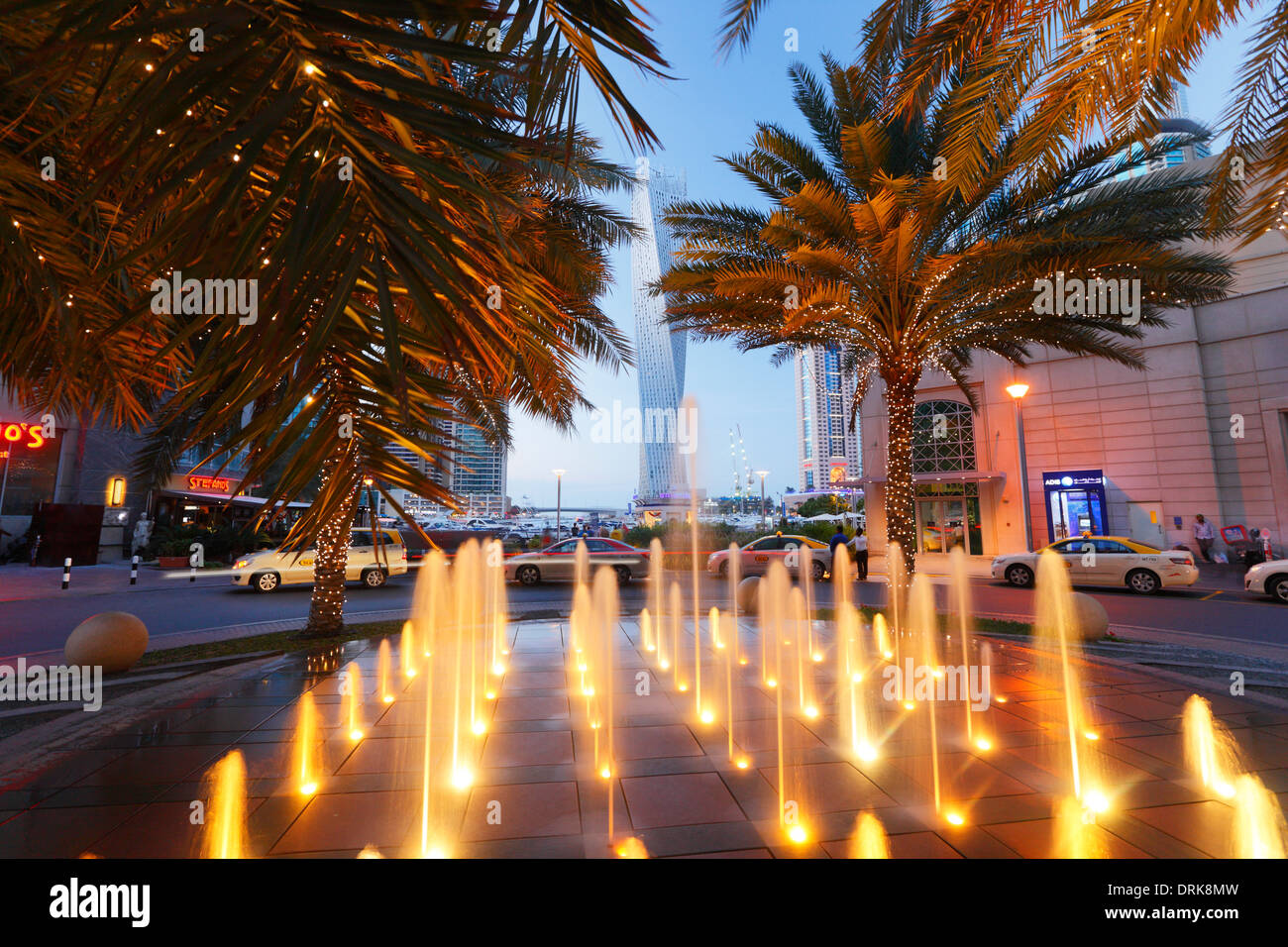 Dubai Marina, fountain Stock Photo, Royalty Free Image 66192137 Alamy