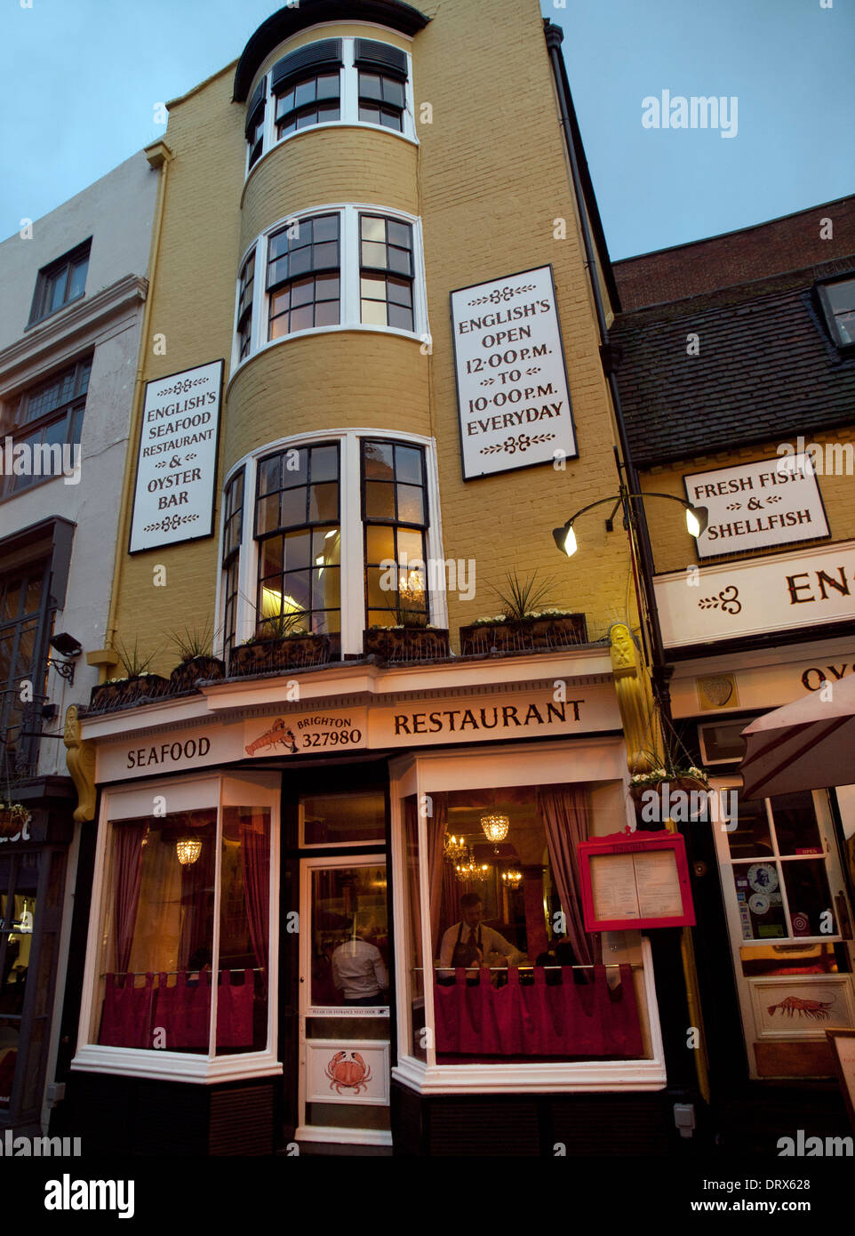 English's Seafood Restaurant in the Lanes in Brighton Stock Photo