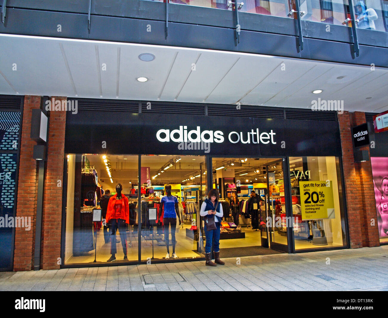 Adidas Outlet at the London Designer Outlet, Wembley, London Borough Stock Photo, Royalty Free ...