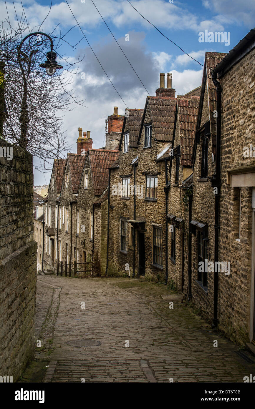 Gentle Street, Frome, Somerset, England Stock Photo, Royalty Free Image