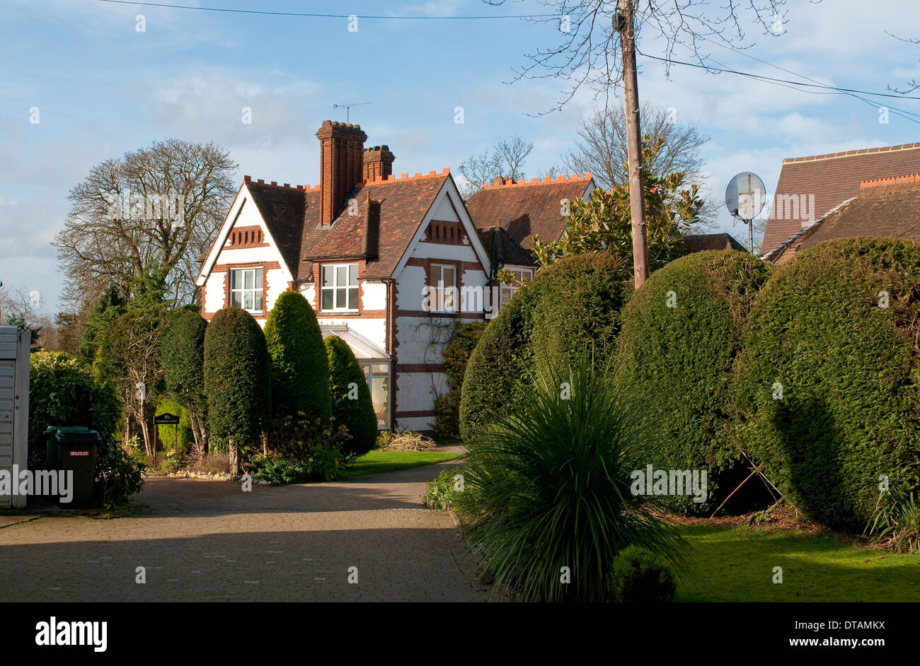 Posh property, Leatherhead, Surrey, England, UK Stock Photo, Royalty