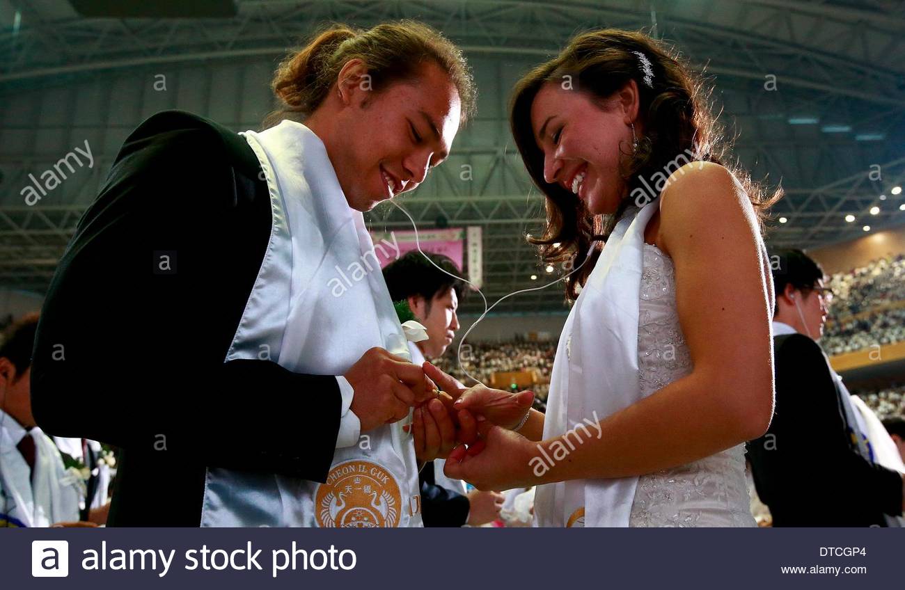 Rings during wedding ceremony