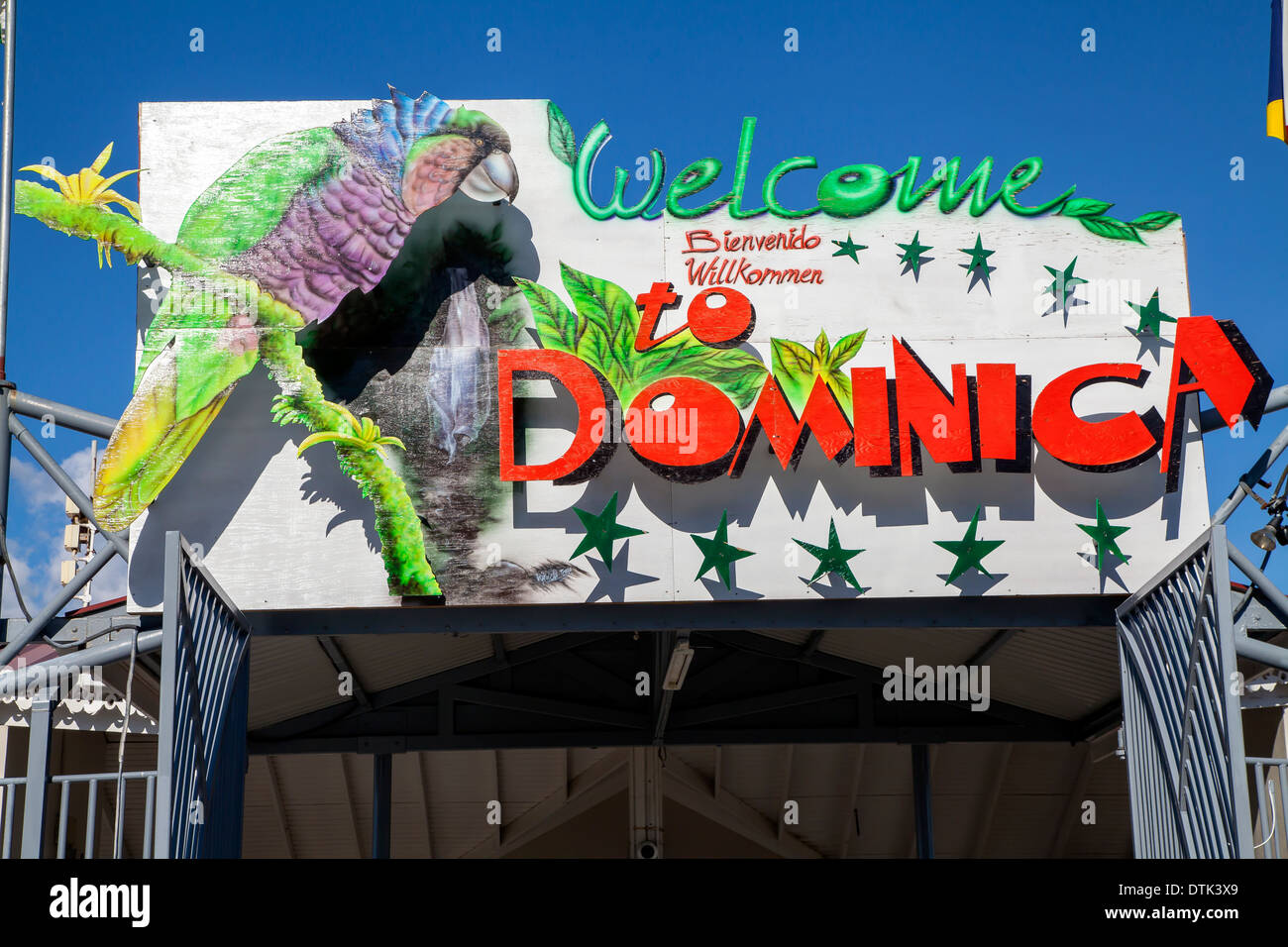 Welcome to Dominica Stock Photo, Royalty Free Image: 66803025 - Alamy