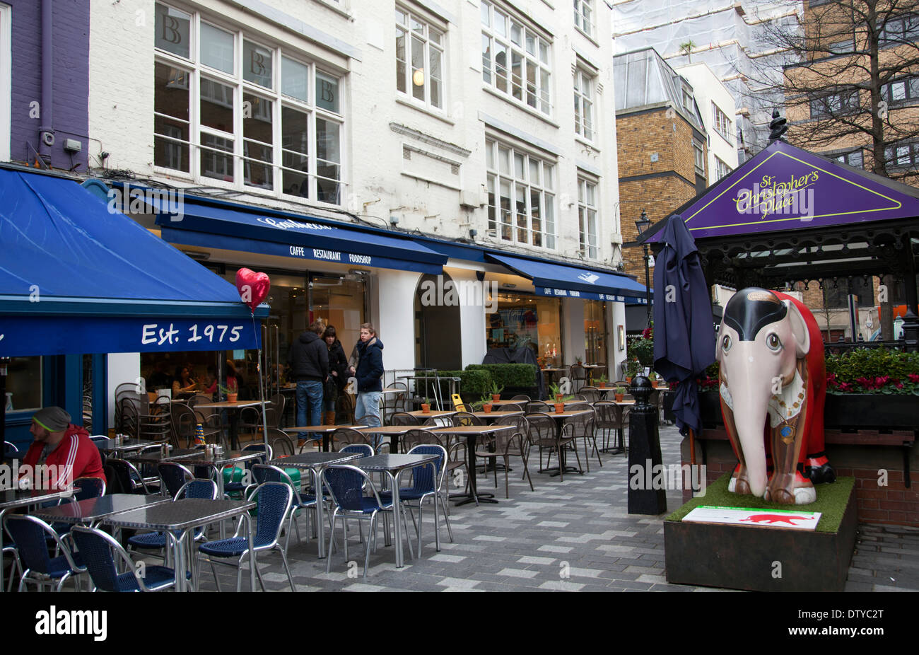 St Christopher's Place off Oxford Street in London W1 UK Stock Photo