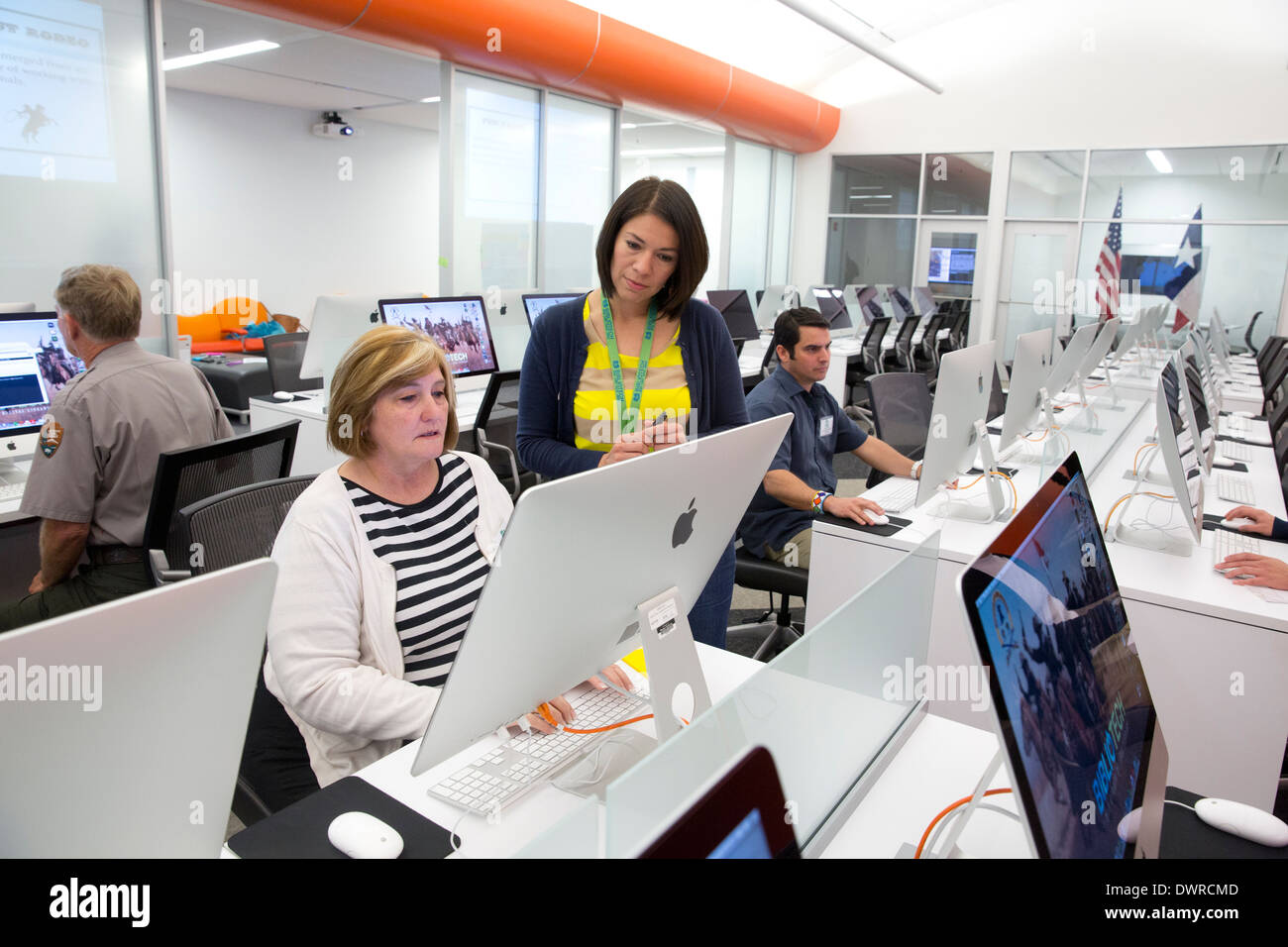 BiblioTech Digital Library in San Antonio, Texas Stock Photo, Royalty