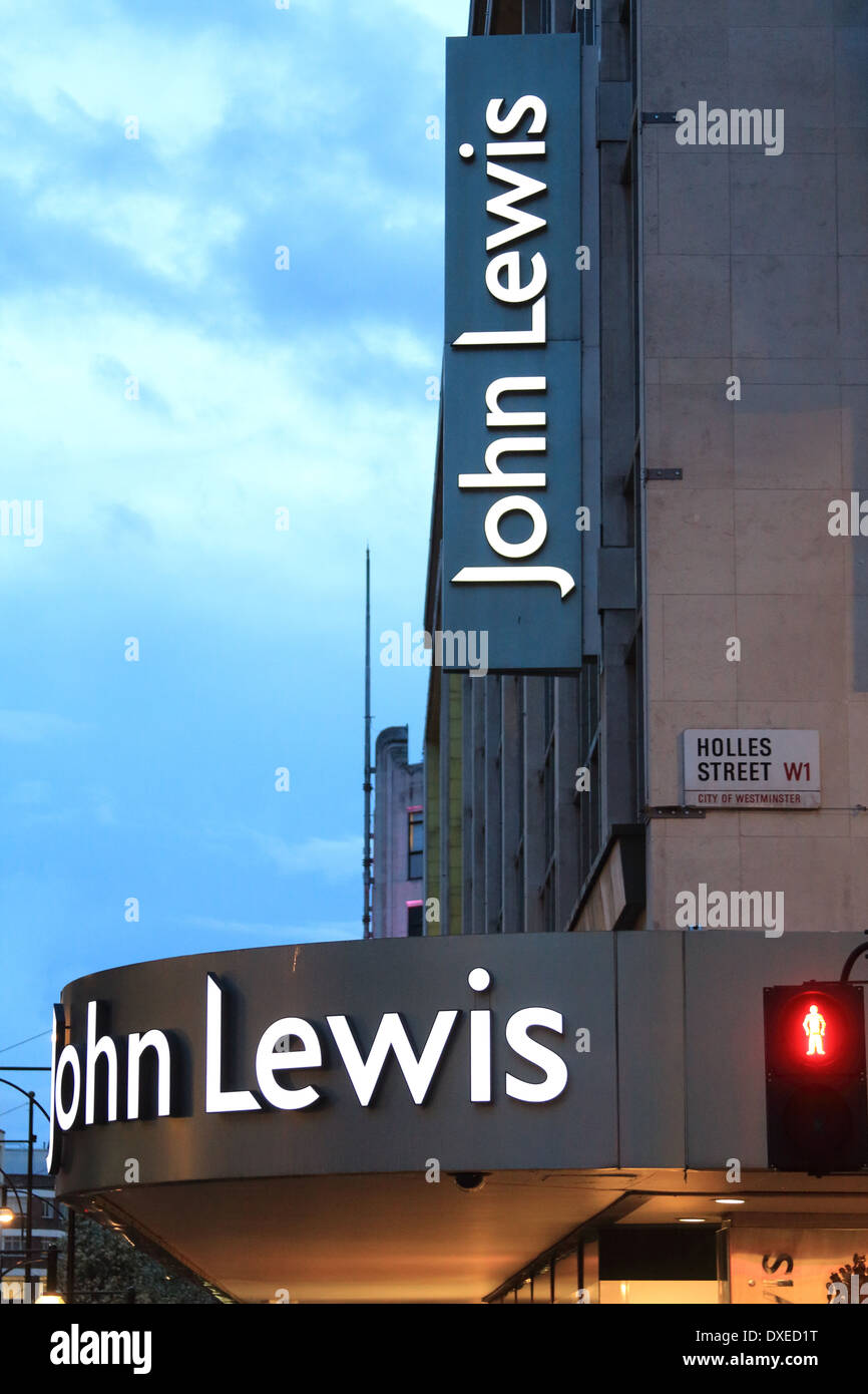 John Lewis store on Oxford Street, London UK Stock Photo, Royalty Free