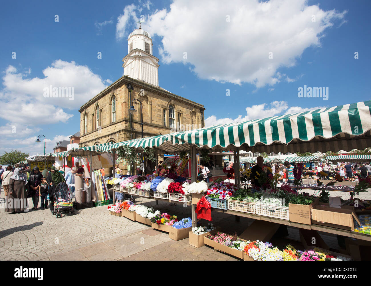 Market place; South Shields, Tyne and Wear, England Stock Photo
