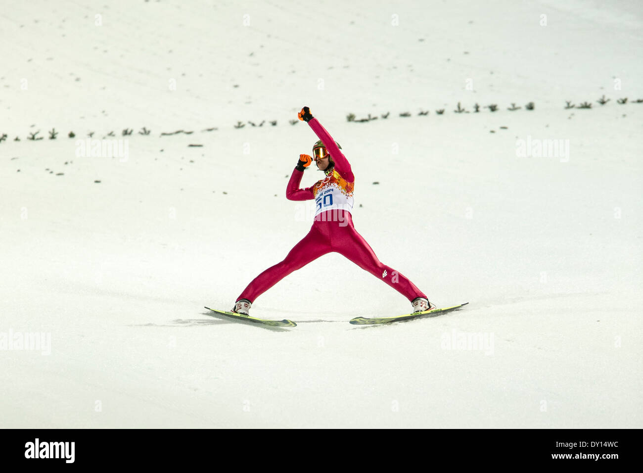 Kamil Stoch Pol Wins The Gold Medal In The Mens Ski Jumping with regard to Ski Jumping Kamil Stoch