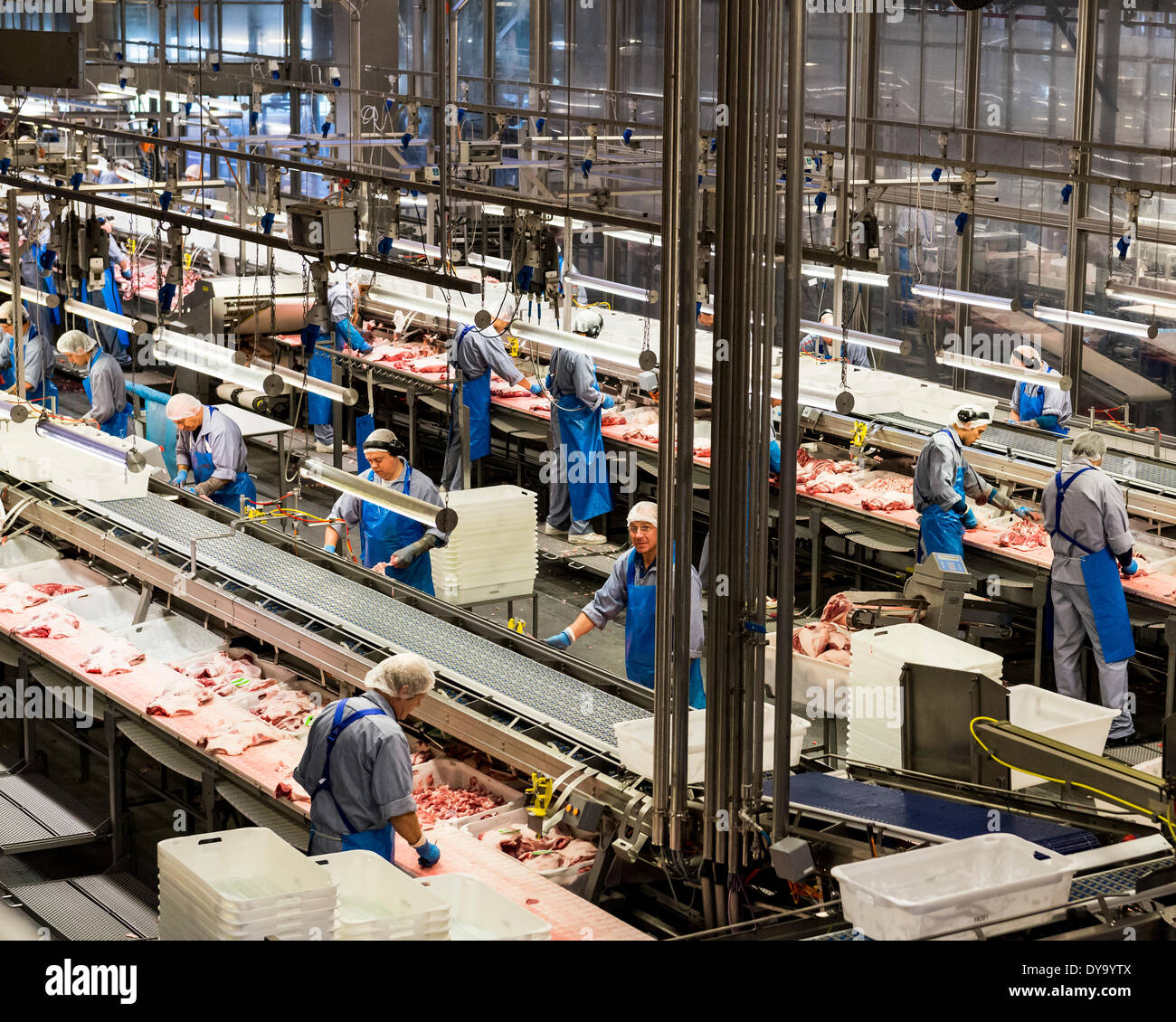 Danish Crown Slaughterhouse, Horsens, Denmark. Architect Unknown Stock