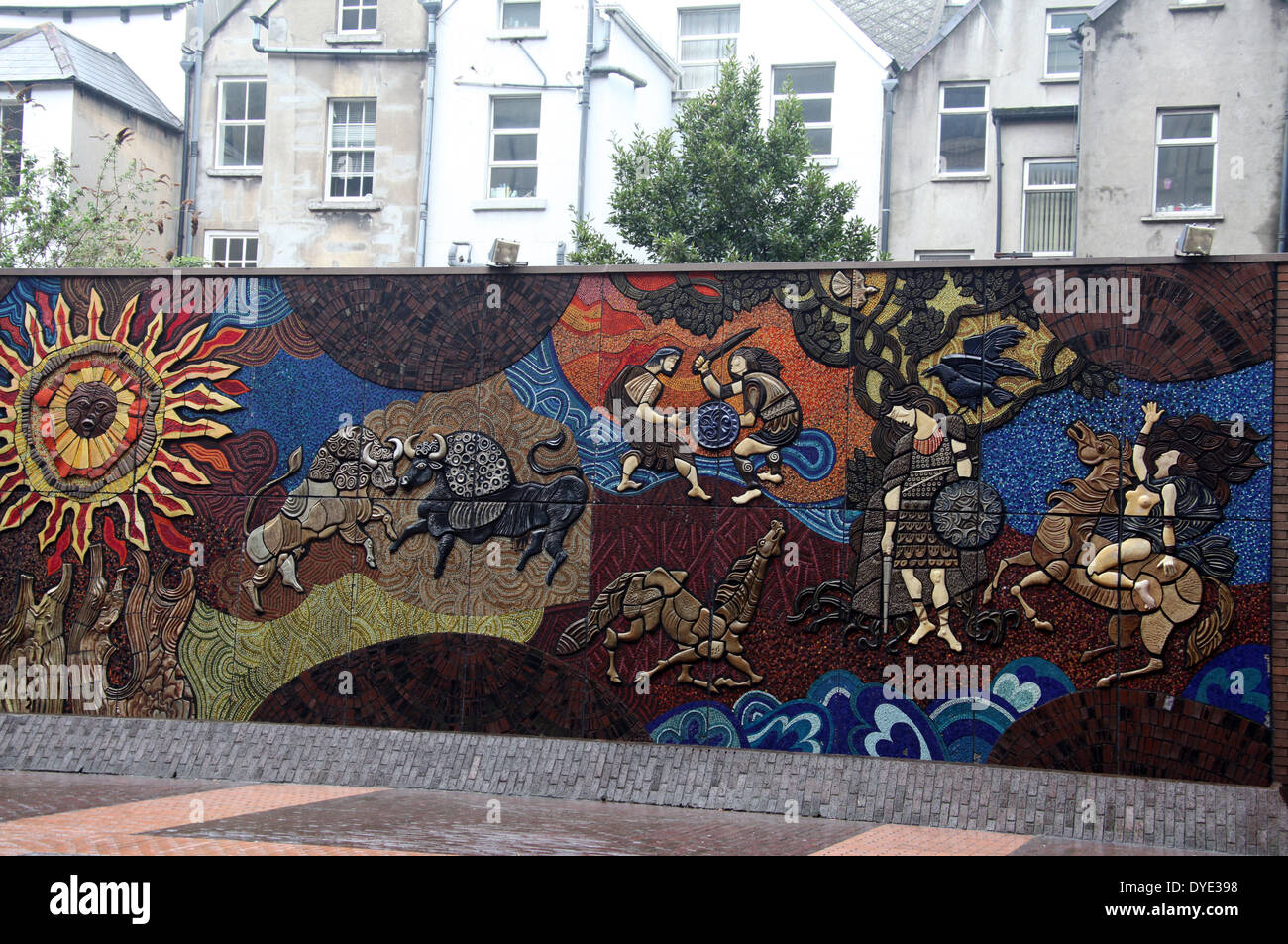 The Tain Wall Mural in Dublin Stock Photo 68536756 Alamy
