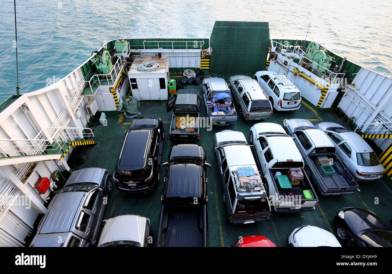 cars on the deck of the ferry Stock Photo, Royalty Free Image 68625573