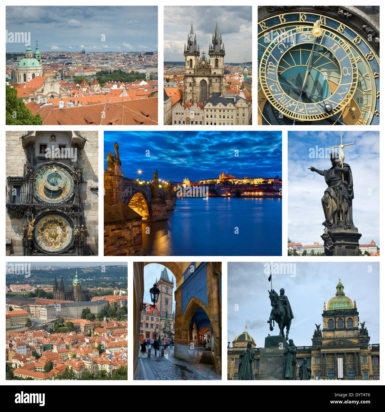 Photo Collage From Prague Czech Republic Includes Major Landmarks Of The City Photo Collage From Prague Czech Republic Includes Major Landmarks Of The City