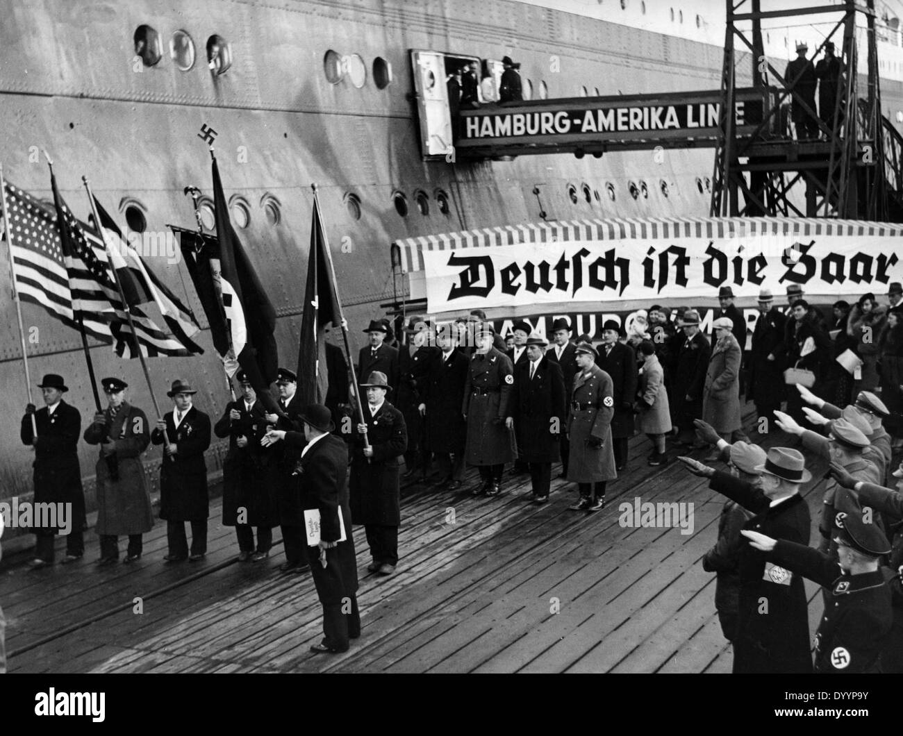 Referendum in the Saarland, 1935 Stock Photo, Royalty Free Image