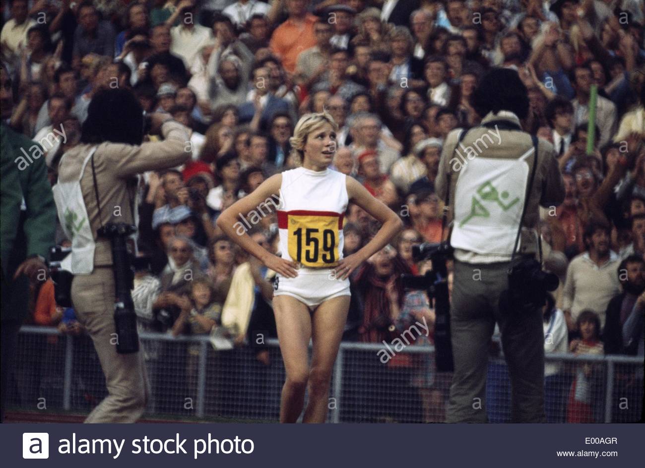 Hildegard Falck at the Munich Olympics 1972 Stock Photo, Royalty Free