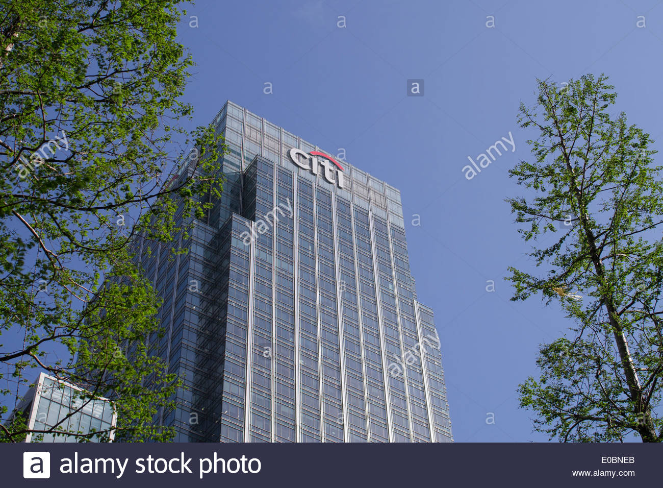 Citi tower in Canary Wharf London Stock Photo, Royalty Free Image
