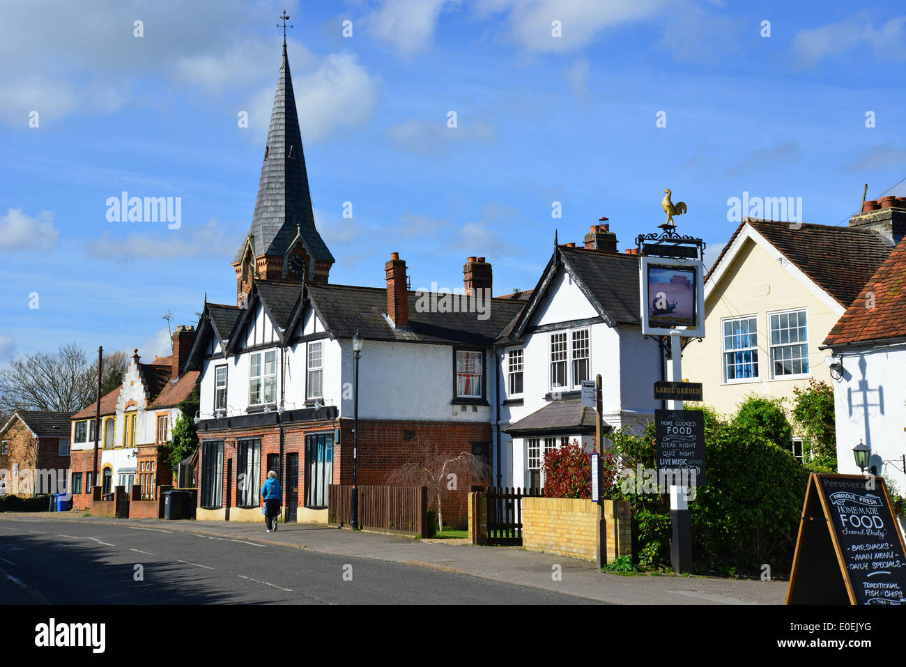 High Street, Wraysbury, Berkshire, England, United Kingdom Stock Photo, Royalty Free Image