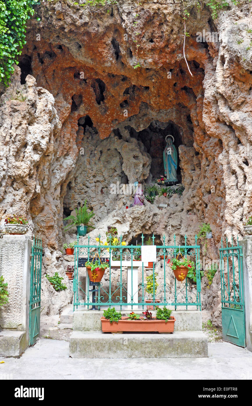 A grotto of the blessed virgin Mary Stock Photo, Royalty Free Image