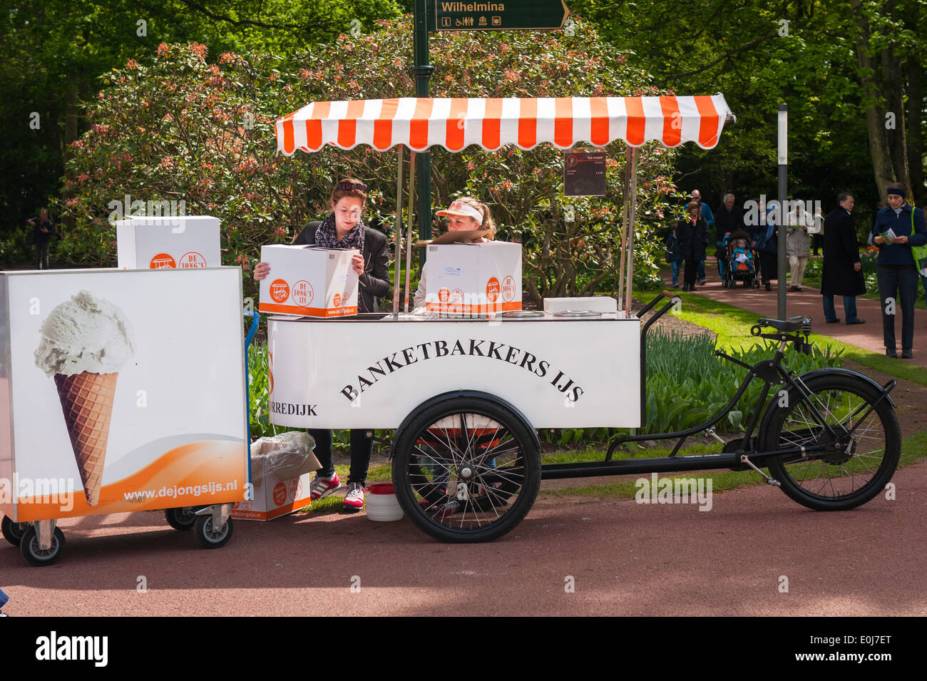 Holland Netherlands Keukenhof Old Fashioned Ice Cream with Amazing  Old Fashioned Ice Cream Cart For Sale for Desire