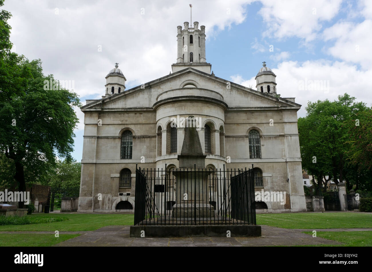 St in the East church in Stepney, London, was built from 1714