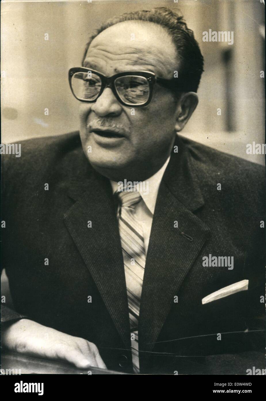Apr. 30, 1961 - Mr Jose Miro Cardona of the Cuban government Stock Photo - apr-30-1961-mr-jose-miro-cardona-of-the-cuban-government-E0W4WD