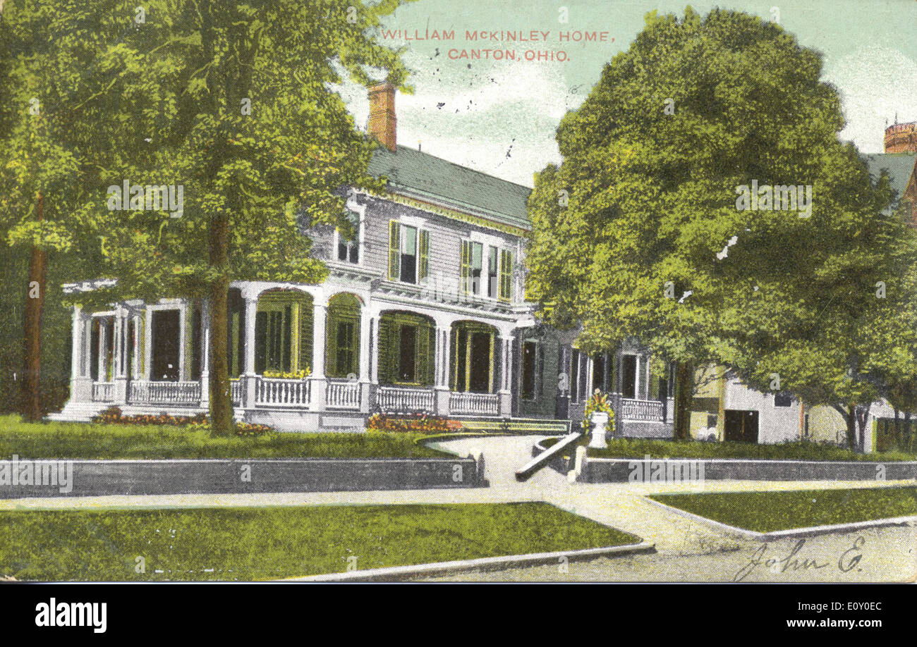 William McKinley Home, Canton, Ohio Stock Photo, Royalty Free Image