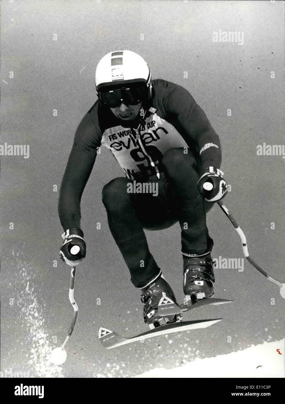 Jan. 01, 1977 Franz Klammer the 'winner' 5 th downhill race of